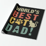 Papa Gift | Wereld. Het beste. Kat. Papa. Cadeaupapier<br><div class="desc">Papa Gift | Wereld. Het beste. Kat. Papa. Geef je vader een cadeau! Geweldige vader!</div>