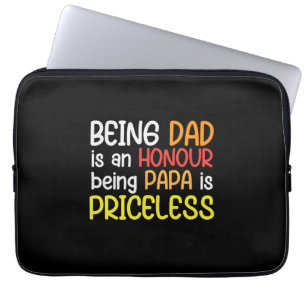 Papa Gift wordt papa als Papa Laptop Sleeve