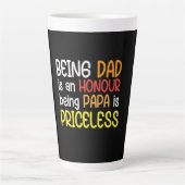 Papa Gift wordt papa als Papa Latte Mok (Voorkant)