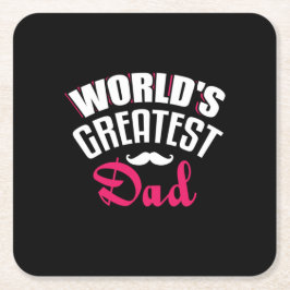 Papa Gift World Groot pap Kartonnen Onderzetters