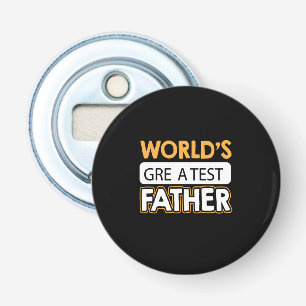 Papa Gift World's grootste vader Button Flesopener