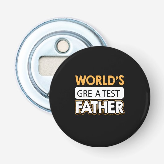 Papa Gift World's grootste vader Button Flesopener (Voorkant)