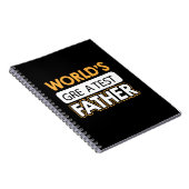 Papa Gift World's grootste vader Notitieboek (Rechterzijde)