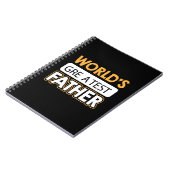 Papa Gift World's grootste vader Notitieboek (Linkerzijde)