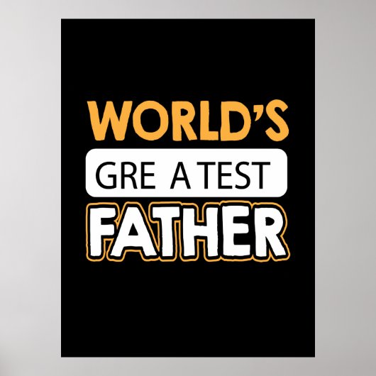 Papa Gift World's grootste vader Poster (Voorkant)