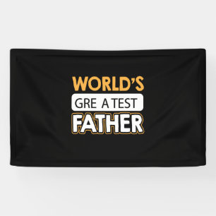 Papa Gift World's grootste vader Spandoek