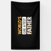 Papa Gift World's grootste vader Spandoek (Verticaal)