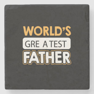 Papa Gift World's grootste vader Stenen Onderzetter