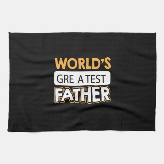 Papa Gift World's grootste vader Theedoek (Horizontaal)