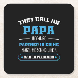 Papa Gift ze noemen me Papa Kartonnen Onderzetters