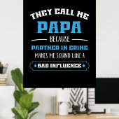 Papa Gift ze noemen me Papa Poster (Thuiskantoor)