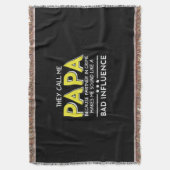 Papa Gift ze noemen me Papas Deken (Voorkant Verticaal)
