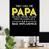 Papa Gift ze noemen me Papas Poster (Thuiskantoor)