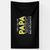 Papa Gift ze noemen me Papas Spandoek (Verticaal)