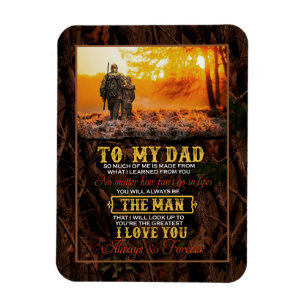Papa Gifts Brief aan mijn vader Het Man waar ik Magneet