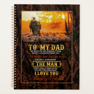 Papa Gifts Brief aan mijn vader Het Man waar ik Planner