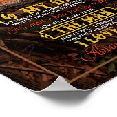 Papa Gifts | Brief aan mijn vader Het Man waar ik  Poster (Hoek)