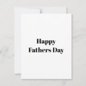 Papa gitaar man simpel grappig monochromatisch notitiekaartje (Achterkant)