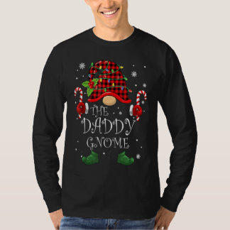Papa Gnome Buffalo met kerstboomfamilie Xm T-shirt