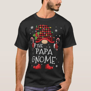 Papa Gnome Buffalo met kerstboomfamilie Xma T-shirt