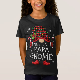 Papa Gnome Buffalo met kerstboomfamilie Xma T-shirt