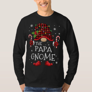 Papa Gnome Buffalo met kerstboomfamilie Xma T-shirt