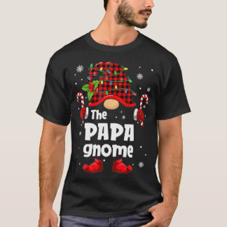 Papa Gnome Buffalo met kerstboomfamilie Xma T-shirt