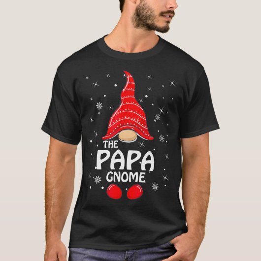 Papa Gnome Family Matching met Kerstmis Gift Pa T-shirt (Voorkant)