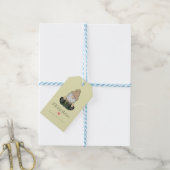 Papa Gnome personaliseren | Groene pap Gift Cadeaulabel (Met Touw)