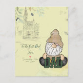 Papa Gnome personaliseren | Groene  Pap Gift Car Briefkaart (Voorkant)