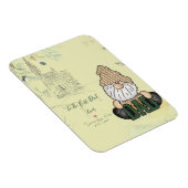 Papa Gnome personaliseren | Groene pap Gift Magneet (Rechterzijde)