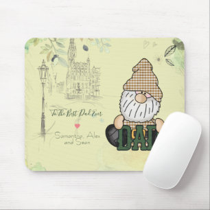 Papa Gnome personaliseren   Groene  pap Gift Muismat
