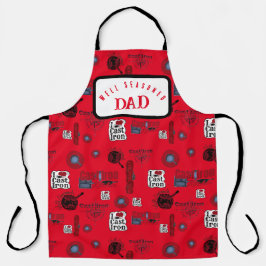 Papa goed gesust Gastijzer All-Over Print Schort