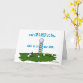 Papa, Golf zit in je DNA. Kaart (Gele Bloem)