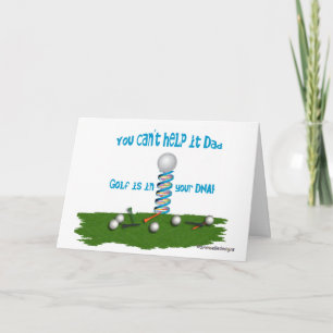 Papa, Golf zit in je DNA. Kaart