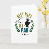 Papa Golfer Best Papa van Par Golfing Vader Kaart (Gele Bloem)
