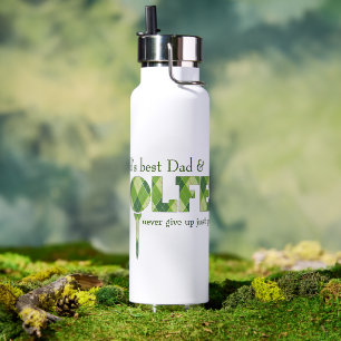 Papa Golfer groene t-shirt drink fles