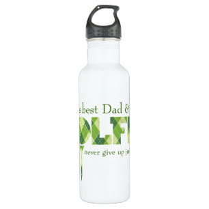 Papa Golfer groene t-shirt drink fles