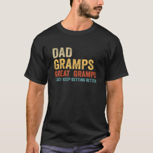 Papa Gramps Grote Gramps Grappig Papa Opa Gifts T T-shirt