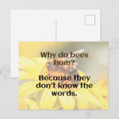 PAPA GRAP: Bijen Humor Briefkaart (Voorkant / Achterkant)