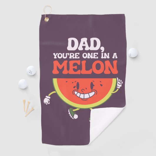 Papa grap grappig Vaderdag papa pun verjaardagscad Golfhanddoek (Insitu)