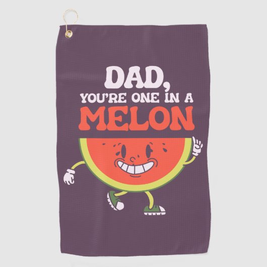 Papa grap grappig Vaderdag papa pun verjaardagscad Golfhanddoek (Voorkant)