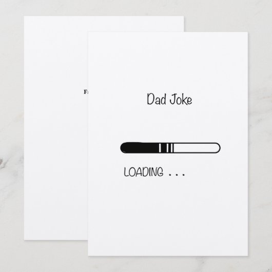 Papa grap  Platte Kaart (Voorkant / Achterkant)