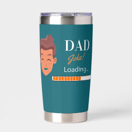 Papa grapjas laden geïsoleerde drinkbeker