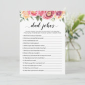 Papa grappen met antwoorden Baby shower spel Kaart (Staand voorkant)