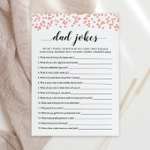 Papa grappen met antwoorden Baby shower spel Kaart