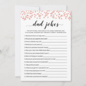 Papa grappen met antwoorden Baby shower spel Kaart (Voorkant)