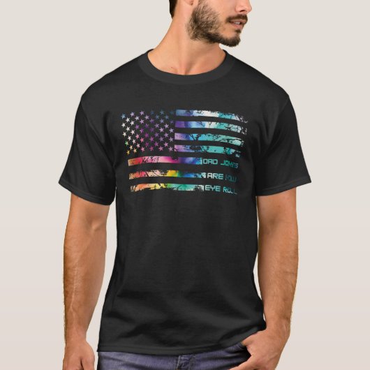 Papa grappen zijn hoe de ogen rollen grappig papa t-shirt (Voorkant)