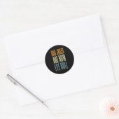 Papa grappen zijn hoe de ogen rollen Vaderdag Ronde Sticker (Envelop)