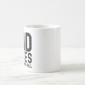 Papa grappen zijn hoe Eye Roll Cool Vader Slogan Koffiemok (Center)